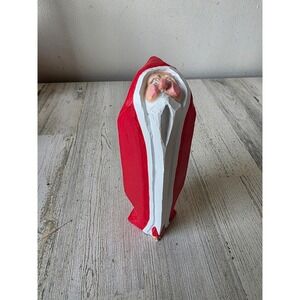 Dept 56 wooden Santa‎ unique statue figurine beard Xmas decor